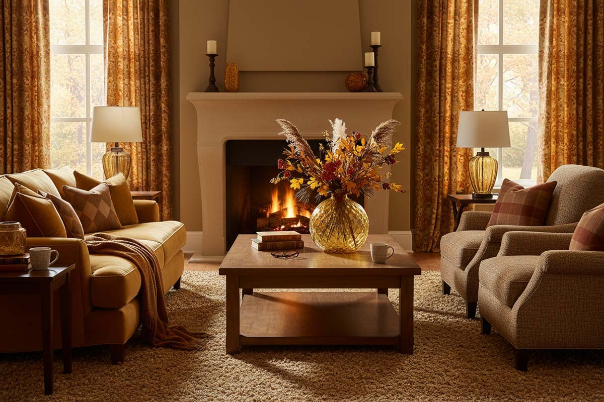 How to Decorate with Art Glass in Autumn: Warm Light, Texture & Mood